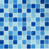Мозаика стеклянная Navy blu 300*300 мм
